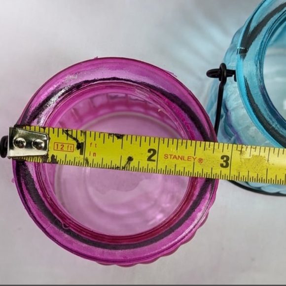 3 Set Glass Jar Candle Holder - Picture 4 of 4